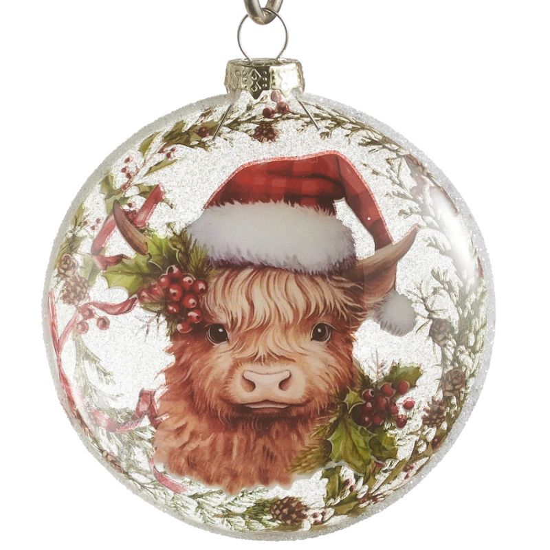 Highland Cow Disc Ornament
